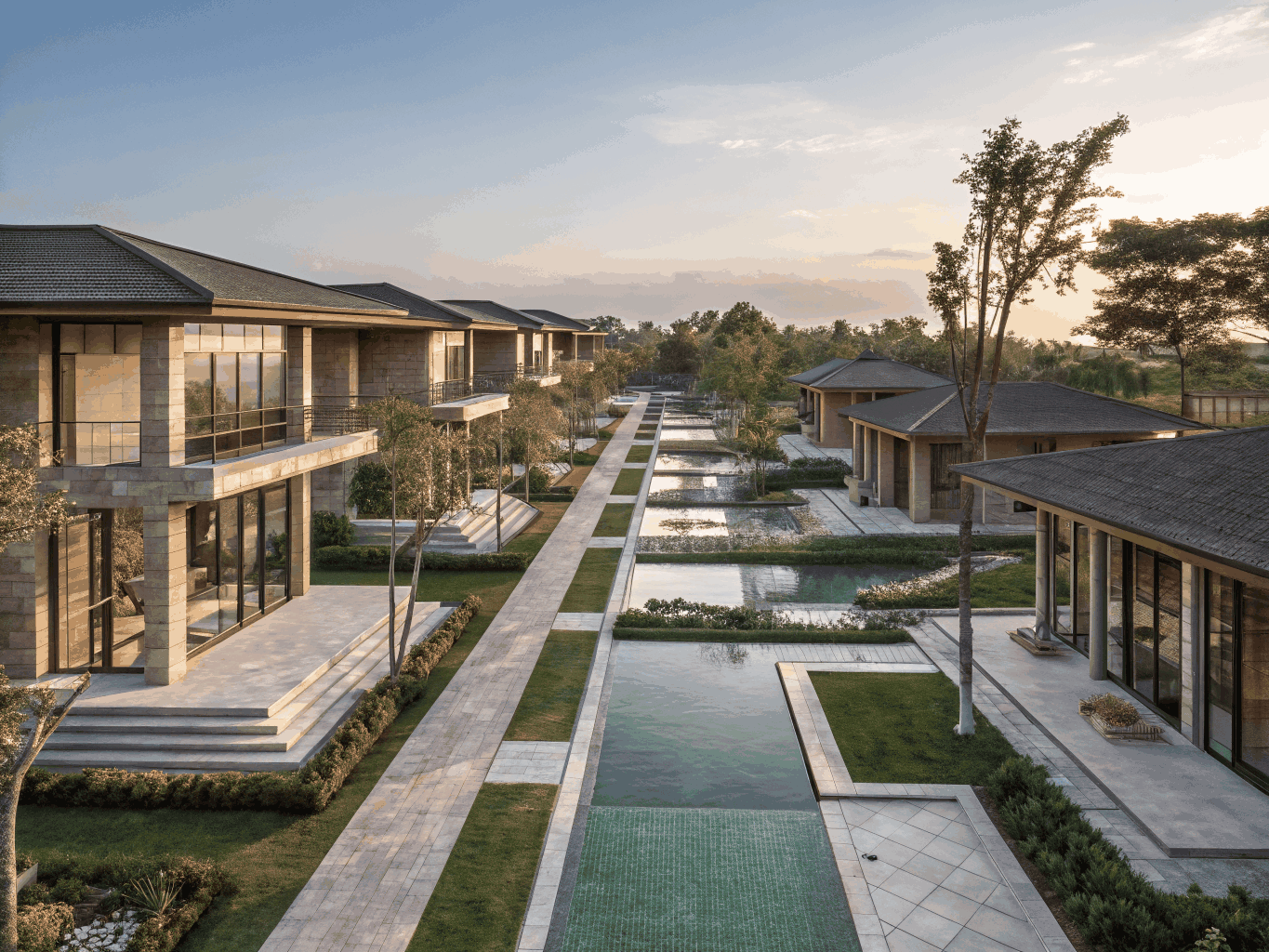 Architectural rendering of early stage master plan development in Vista Cana