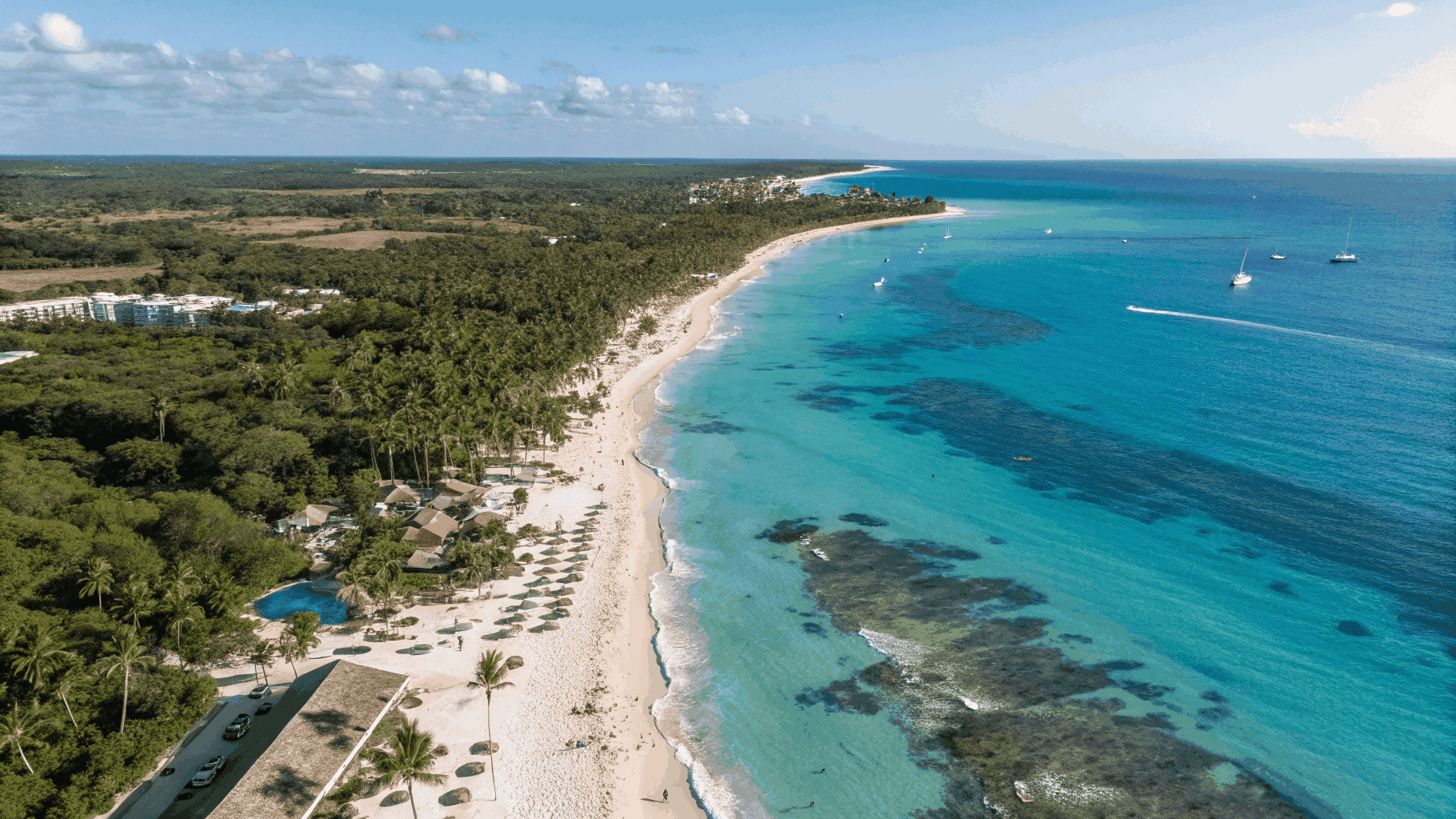 Aerial view of Vista Cana master planned community in Punta Cana
