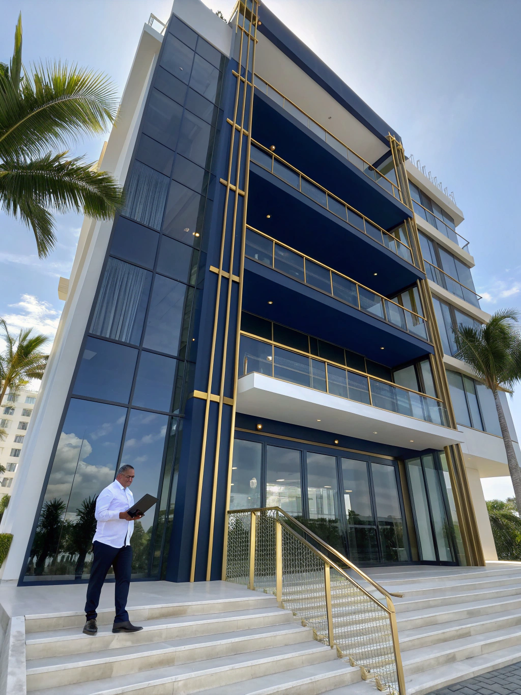 Modern architectural coastal office in Punta Cana, Dominican Republic