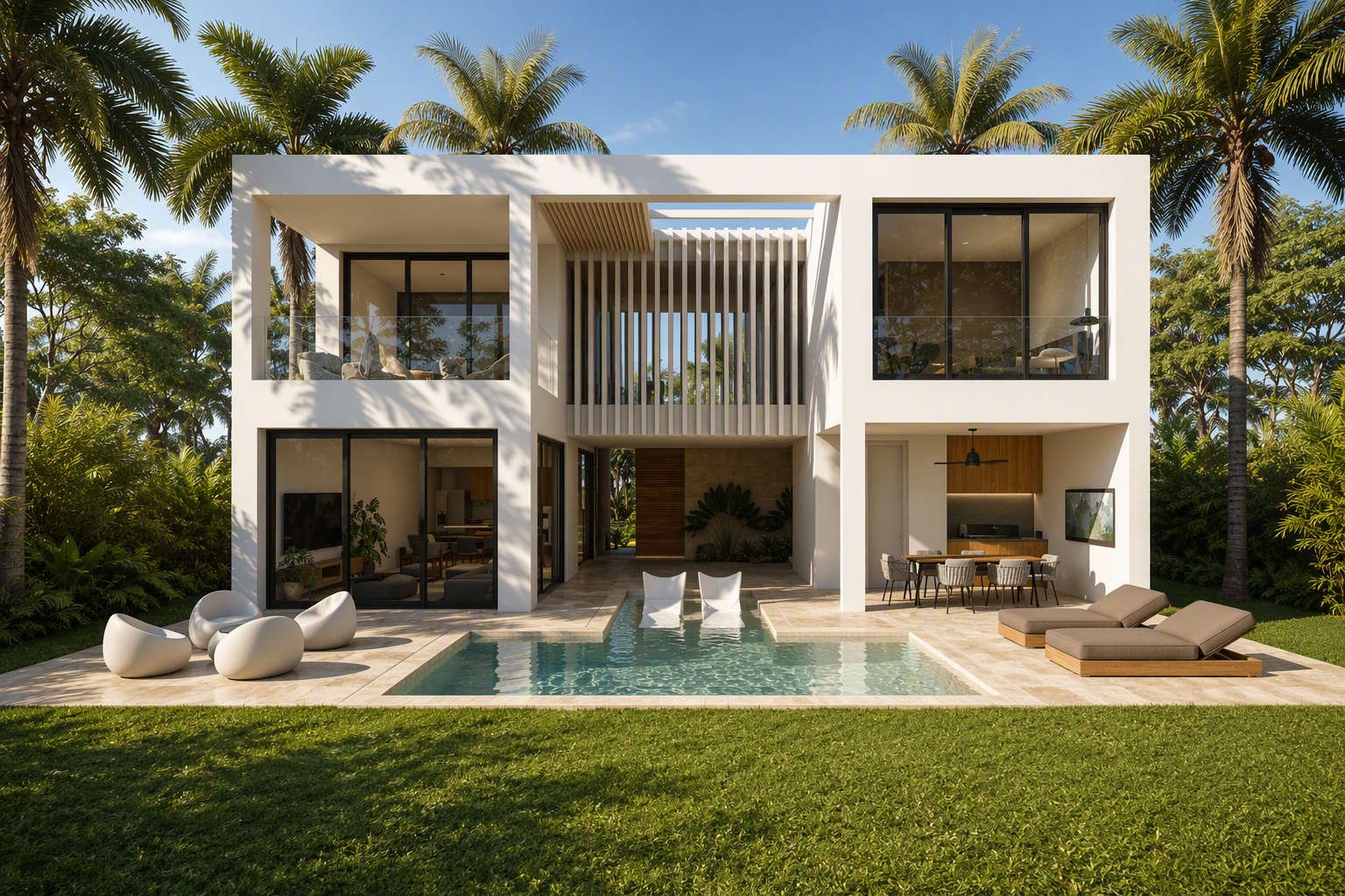 Contemporary estate home at Villa Cíes at Playa Nueva Romana