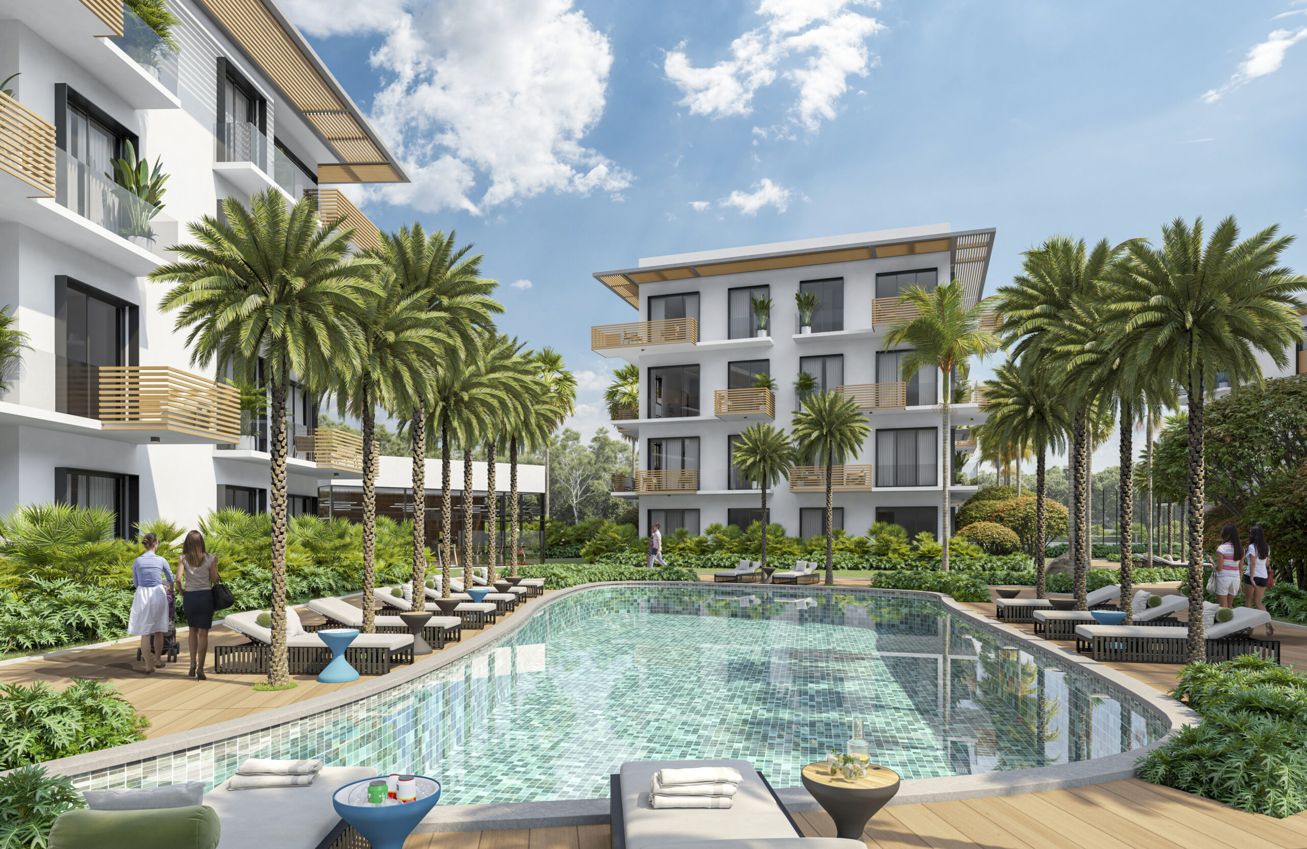 Marina view luxury penthouse with expansive terrace