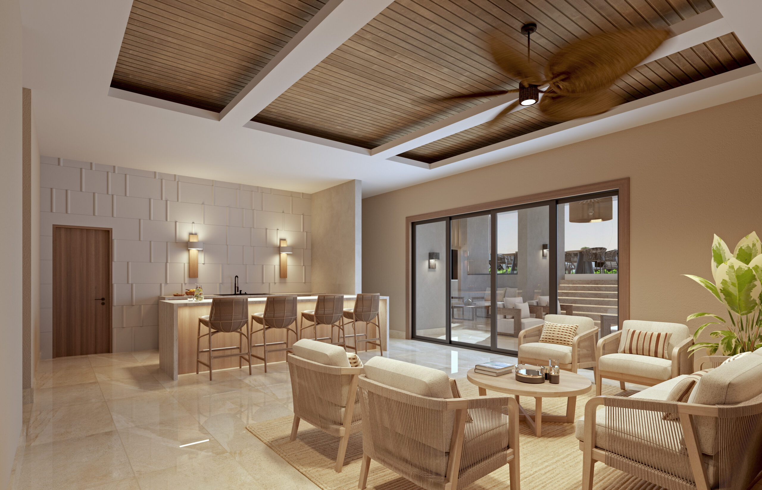 Bedroom at Playa Coral Beachfront Suite
