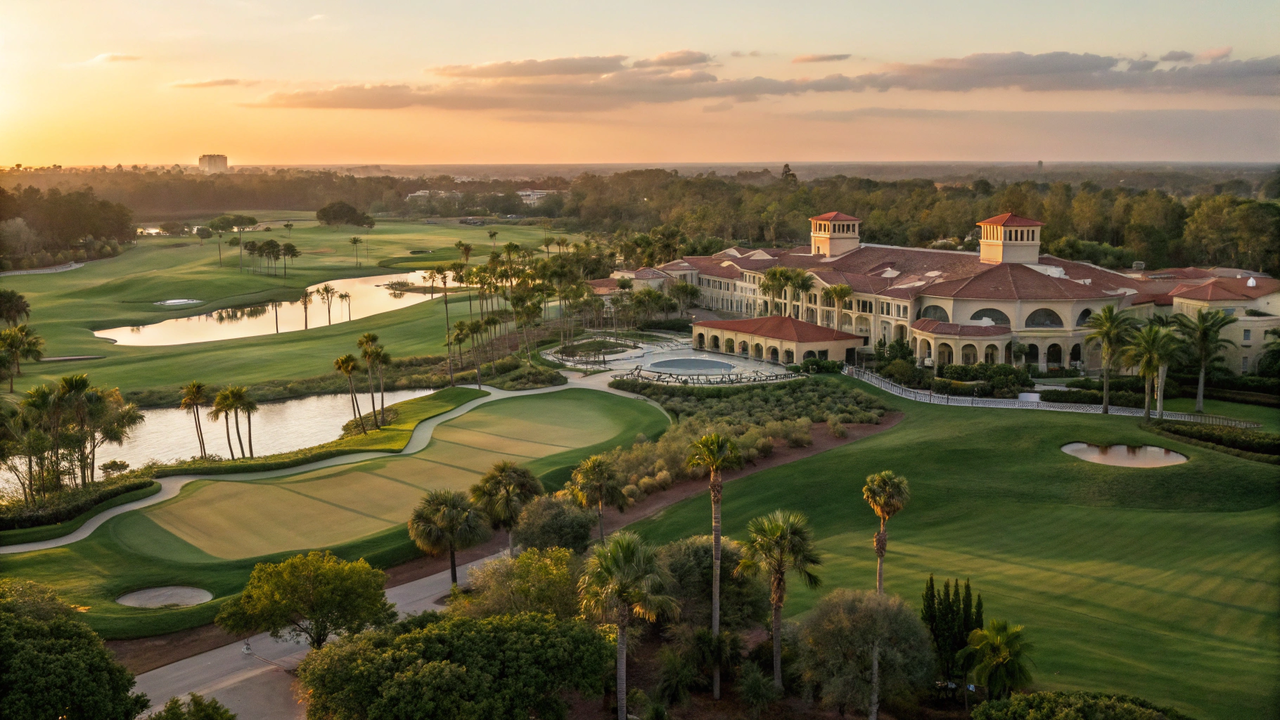 Golf course and beachfront residential villas at Nueva Playa Romana in La Romana, Dominican Republic